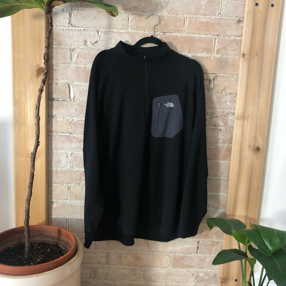 North Face Flight Series Black Quarter Zip Fleece
